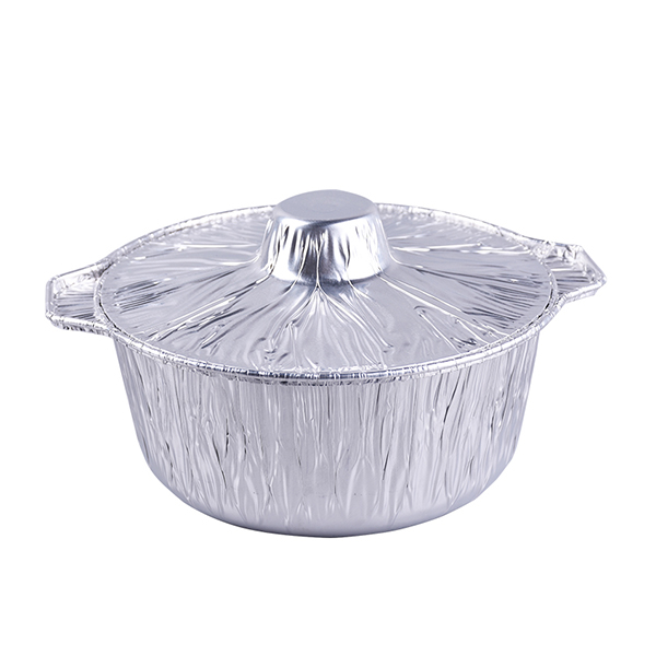 Cooking resistant aluminum foil pot 3850ml