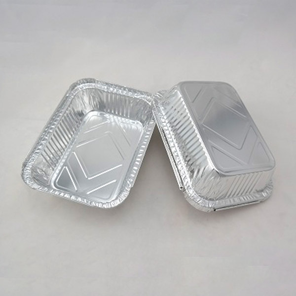 Rectangular aluminum foil box 640ml