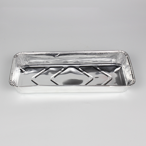 Rectangular aluminum foil plate